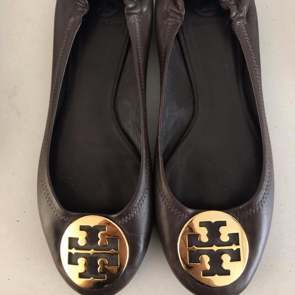 Brown Tory Burch Ballet Flat - Picture 1 of 5